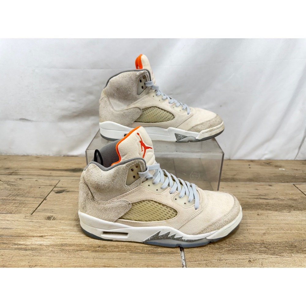 Jordan 5 Retro Shattered Backboard Sail Orange DC1060-100 Mens Sneakers